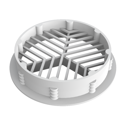 Circular Soffit Vent White