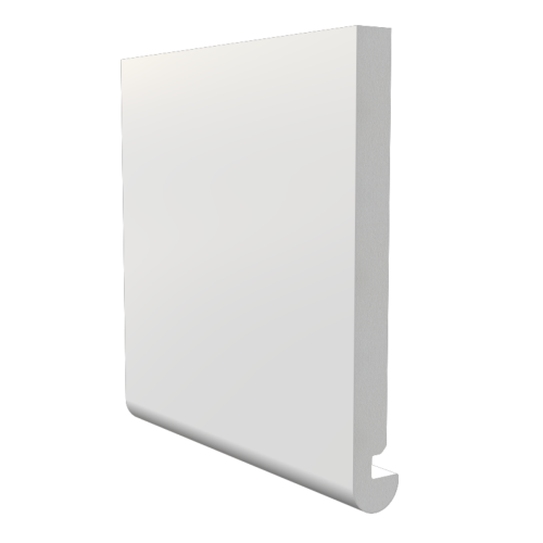 175mm x 18mm Magnum Bullnose Fascia x 5m White