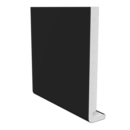 150mm x 18mm Magnum Square Fascia Board x 5m Black Matt Smooth