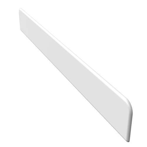 300mm Square End Cap White