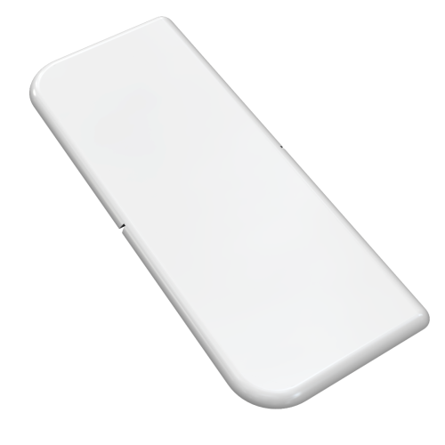 100mm Square End Cap White
