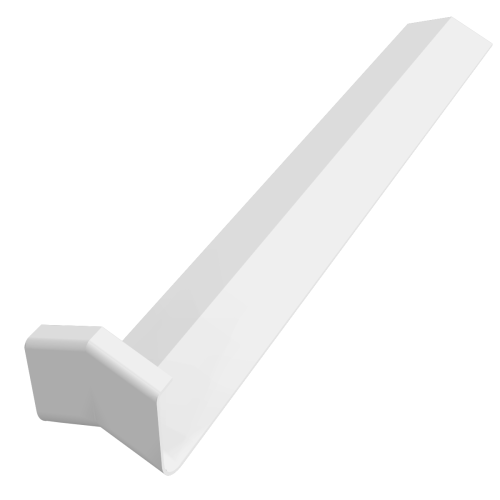135° Square Internal Corner White