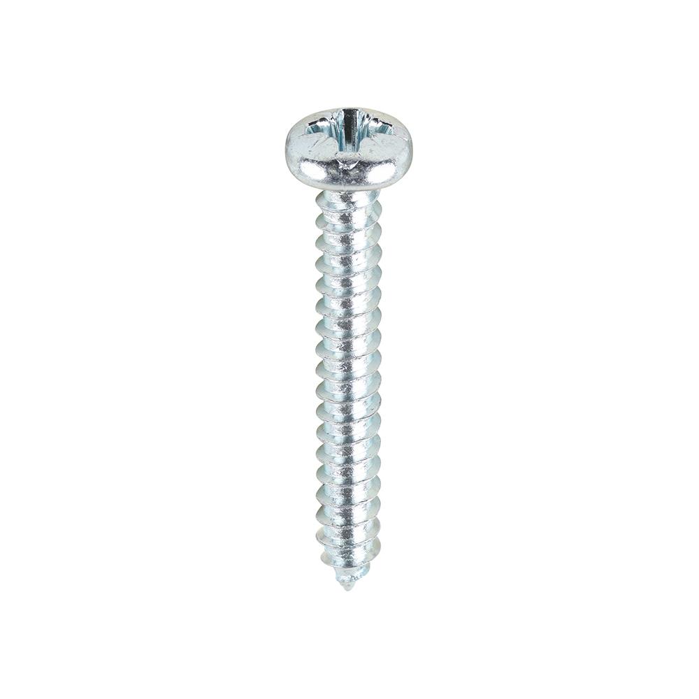 Self Tapping Screw 3.5 x 25mm PZ2 Pan Head Zinc