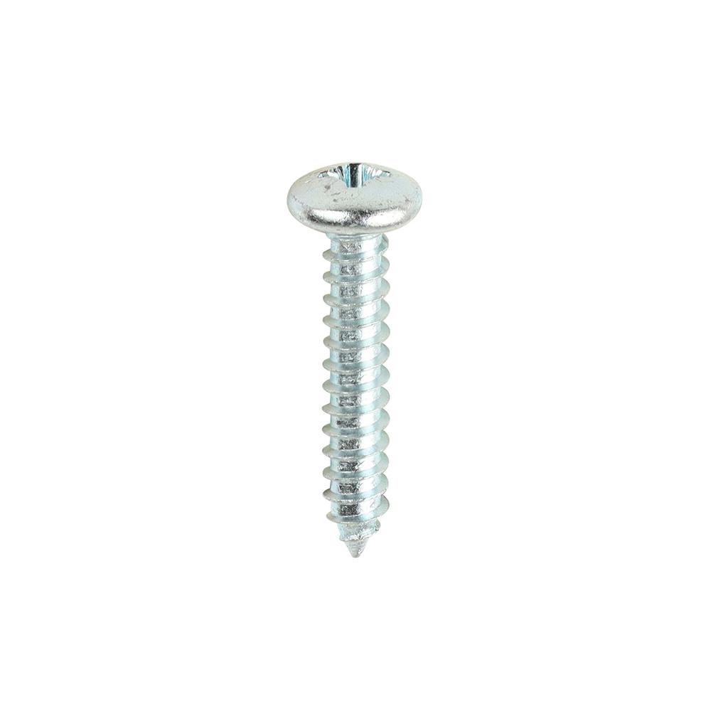 Self Tapping Screw 5.5 x 25mm PZ3 Pan Head Zinc