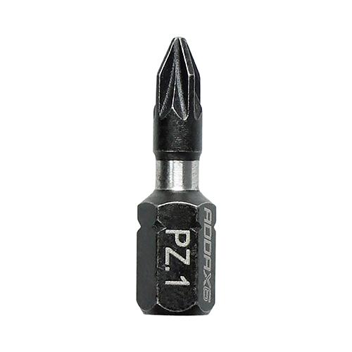 Addax X6 25mm PZ1 Impact Driver Bits Pack of 10