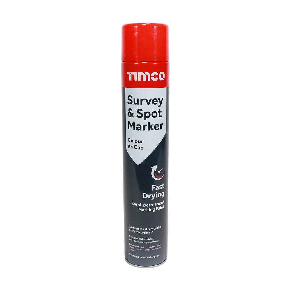 TIMCO Survey & Spot Marker 750ml Red