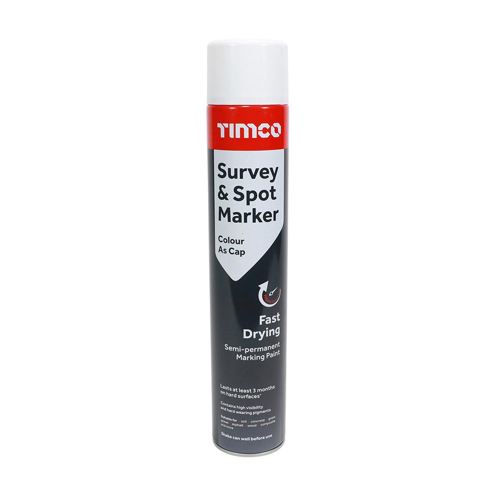 TIMCO Survey & Spot Marker 750ml White