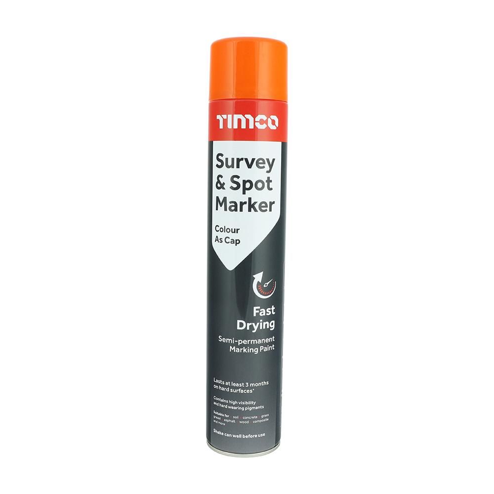 TIMCO Survey & Spot Marker 750ml Orange