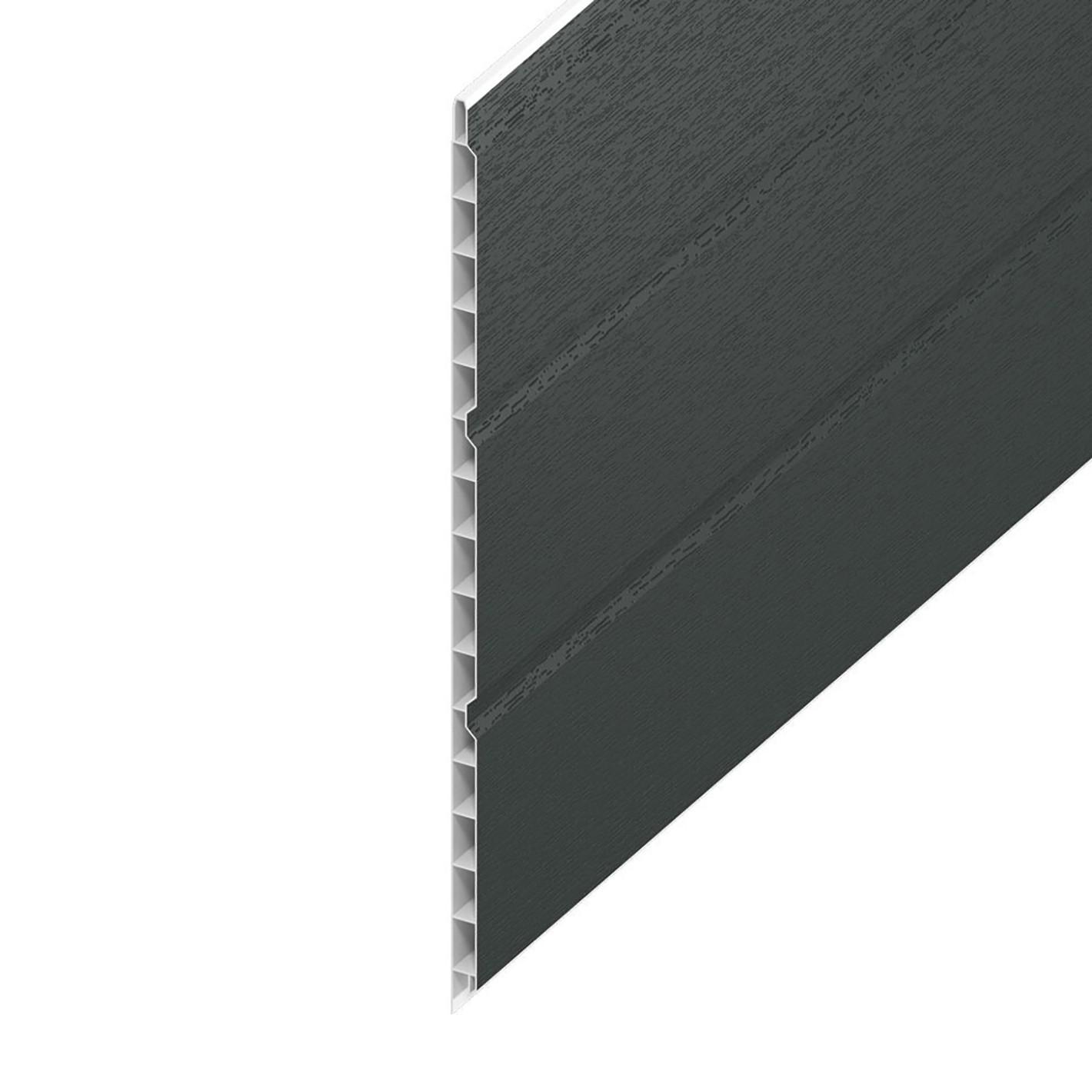 300mm Hollow Soffit x 5m Anthracite Grained
