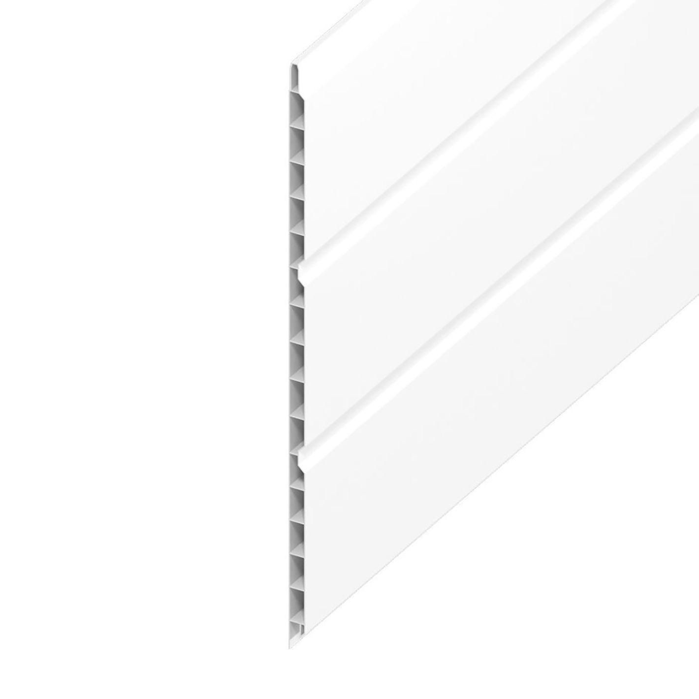 300mm Hollow Soffit x 5m White