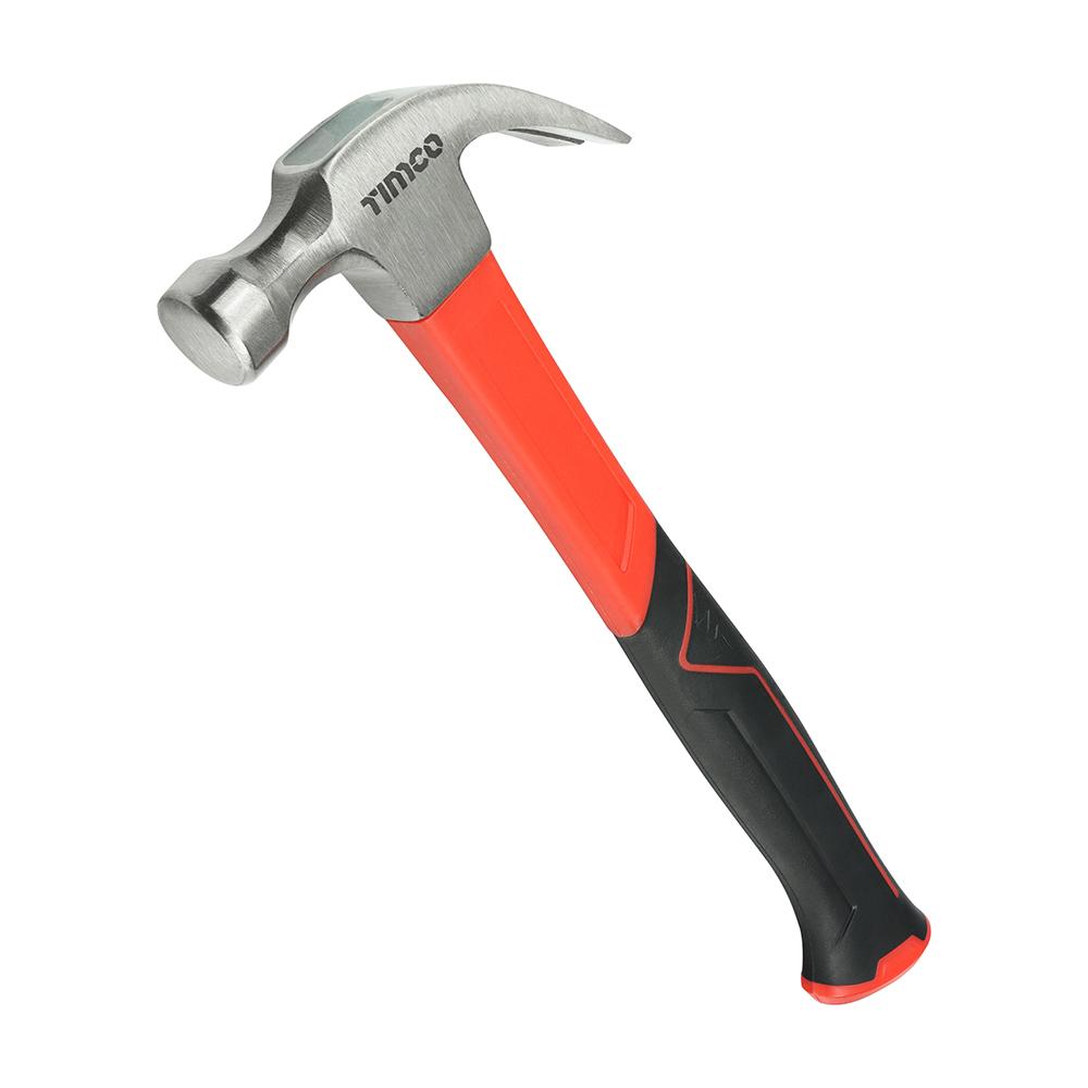 TIMCO Claw Hammer - F/glass Handled 16oz