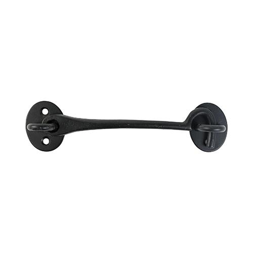 8" Cabin Hook Cast Iron Black