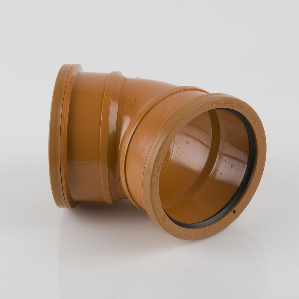 110mm x 45° Double Socket Bend