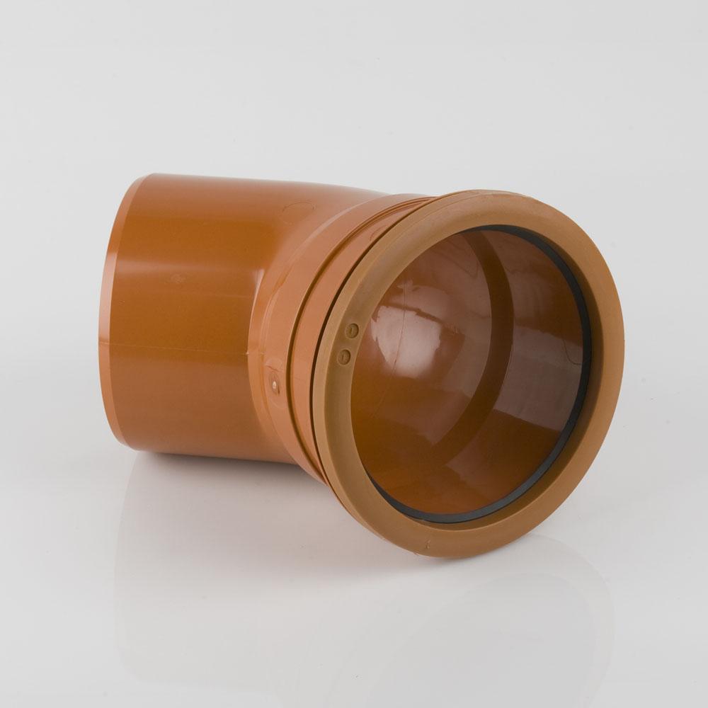 160mm x 45° Single Socket Bend