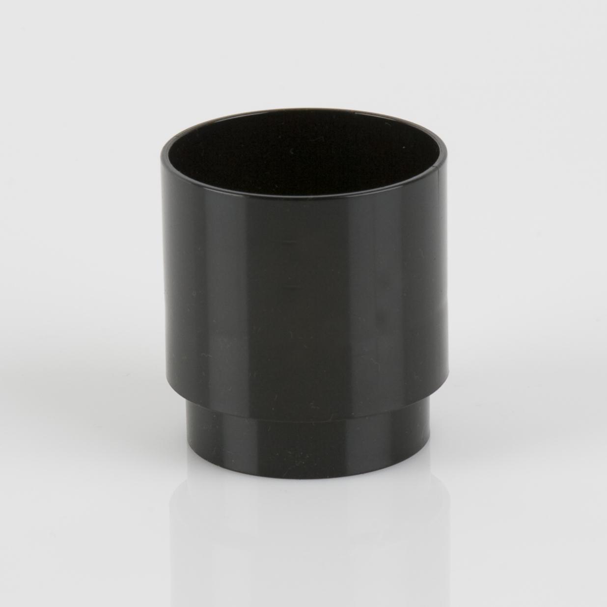 Connector 68mm Round Black