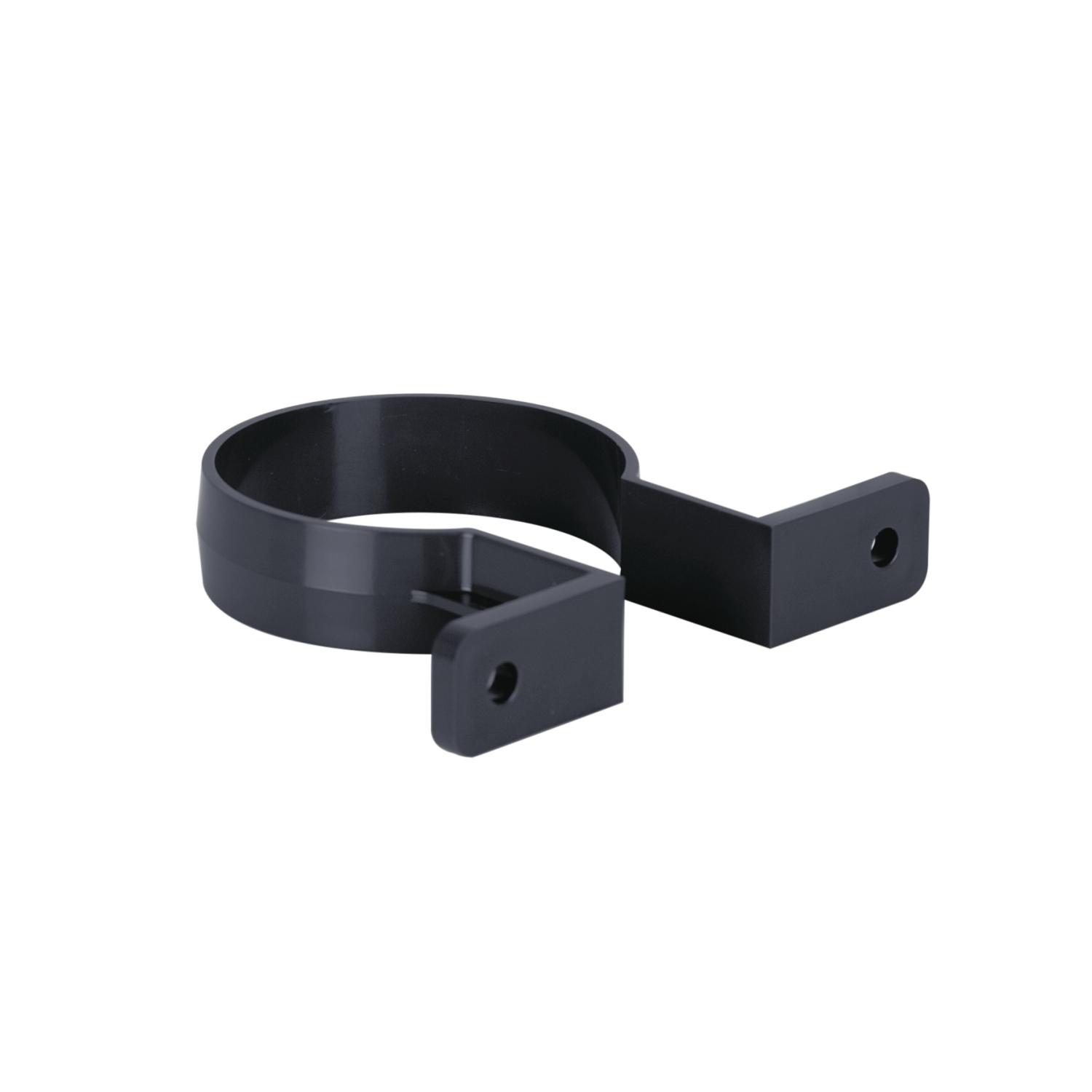 Pipe Bracket 68mm Round Anthracite Grey