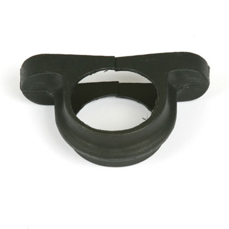 Pipe Clip 68mm Rnd C/Iron Style Black