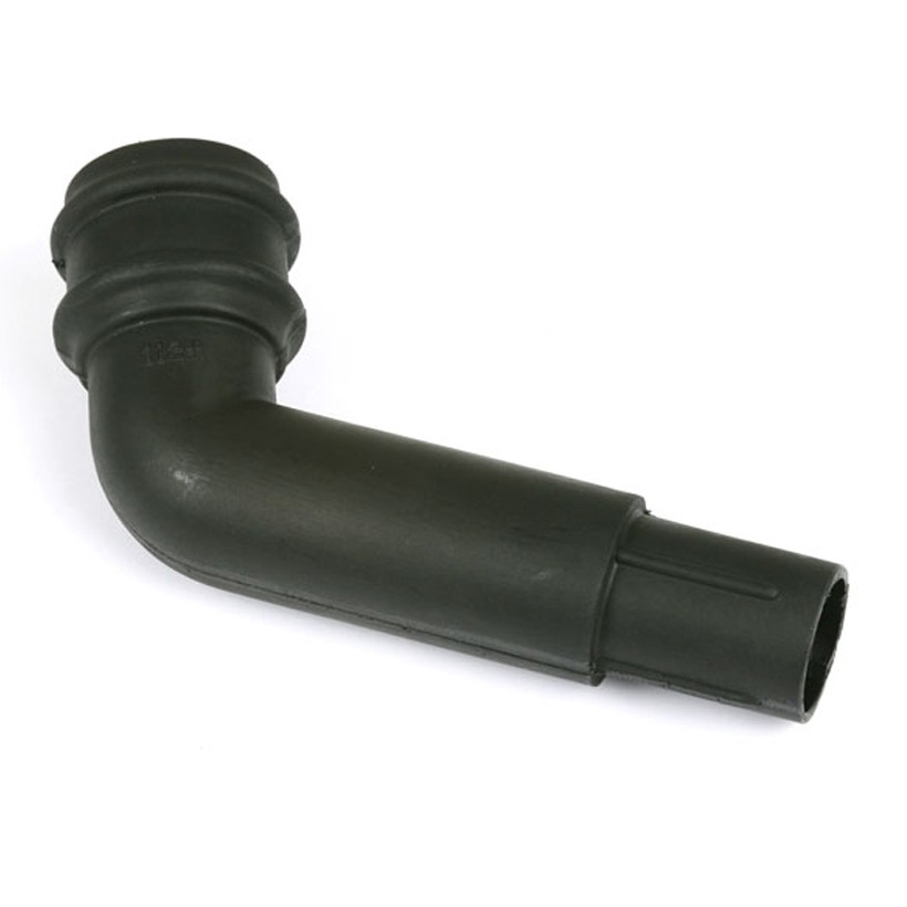 112.5° Spigot Offset Bend 68mm Rnd C/Iron Style Black
