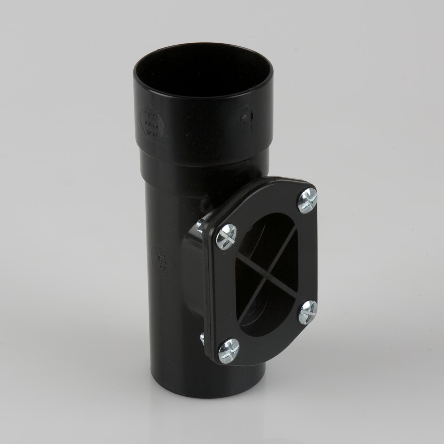 Access Pipe 68mm Round Black