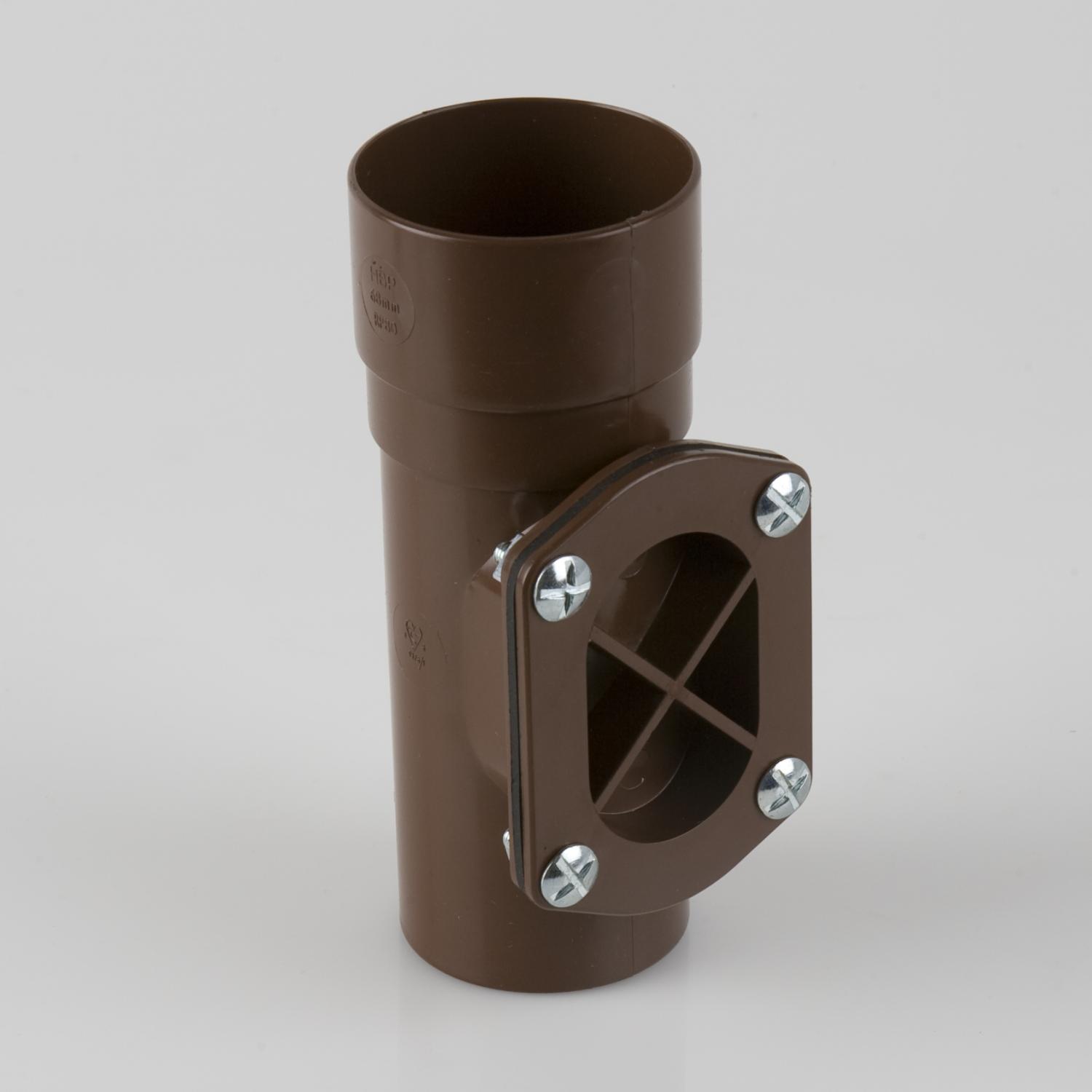 Access Pipe 68mm Round Brown