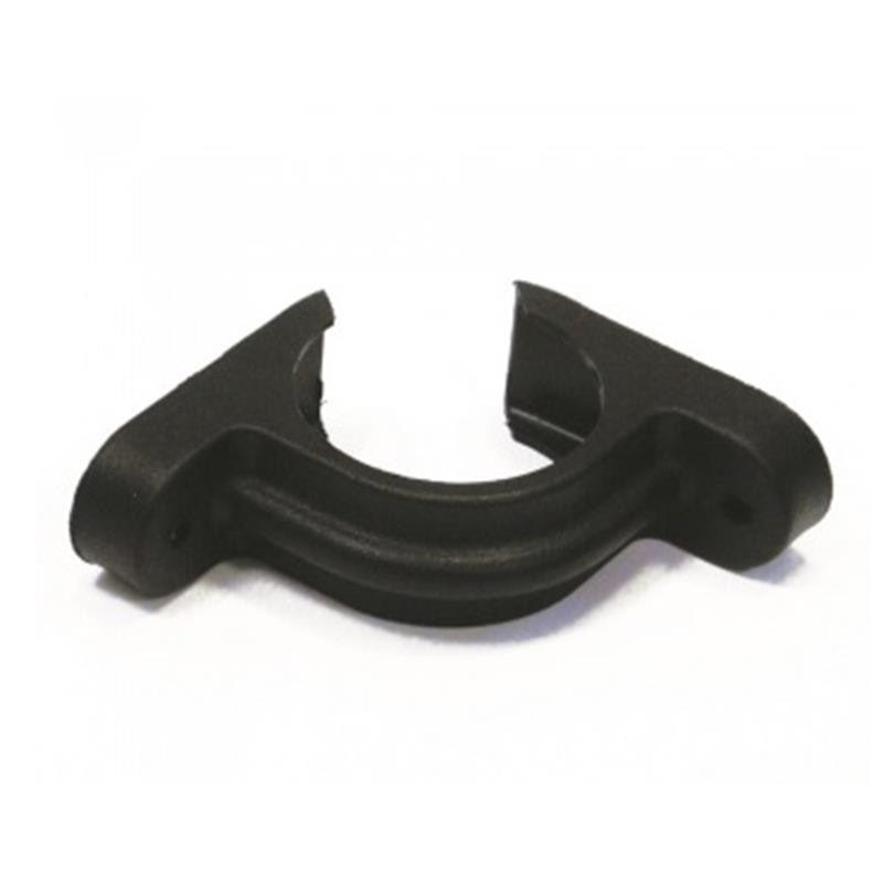 Pipe Clip 68mm Rnd C/Iron Style Black
