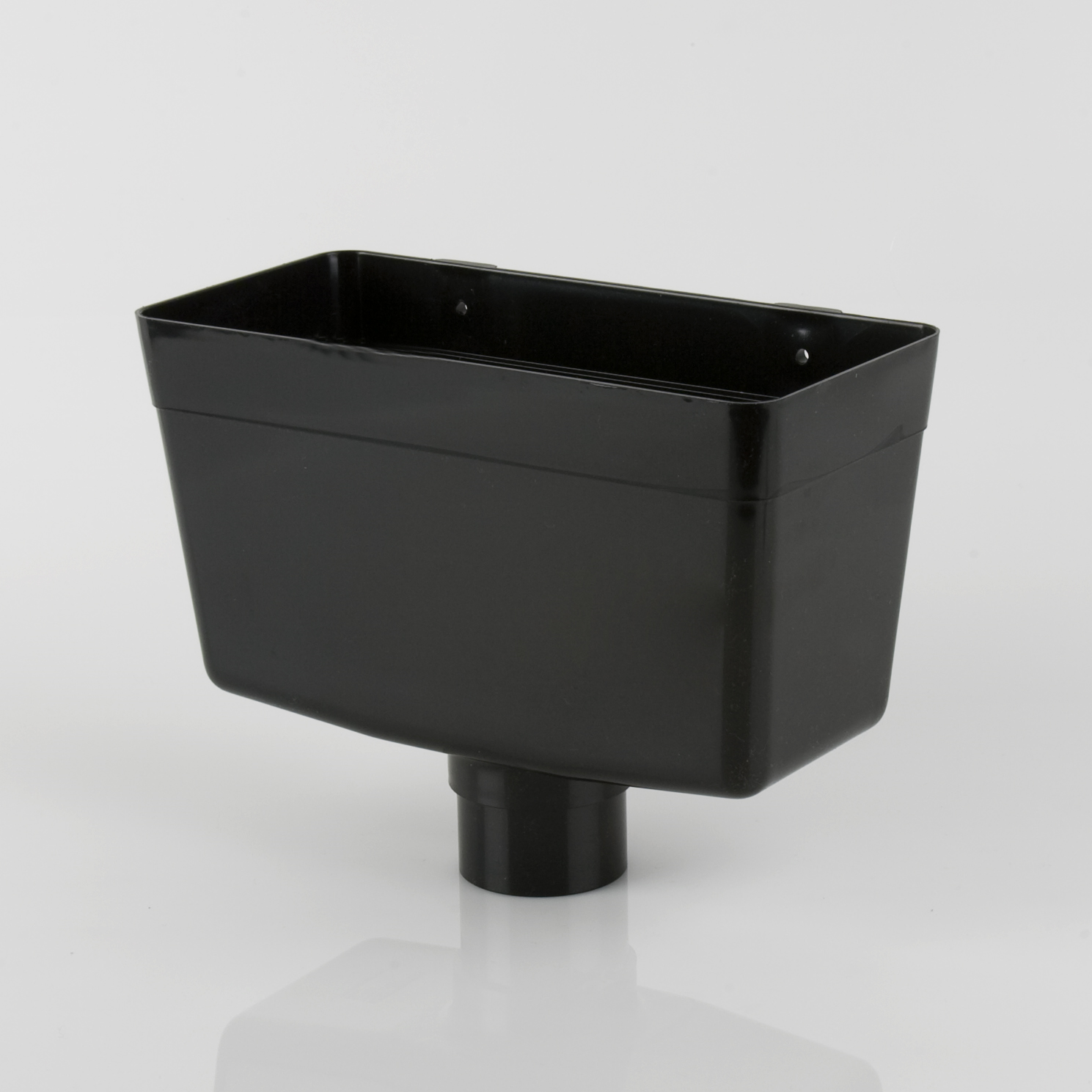 Universal Downpipe Hopper Head Black