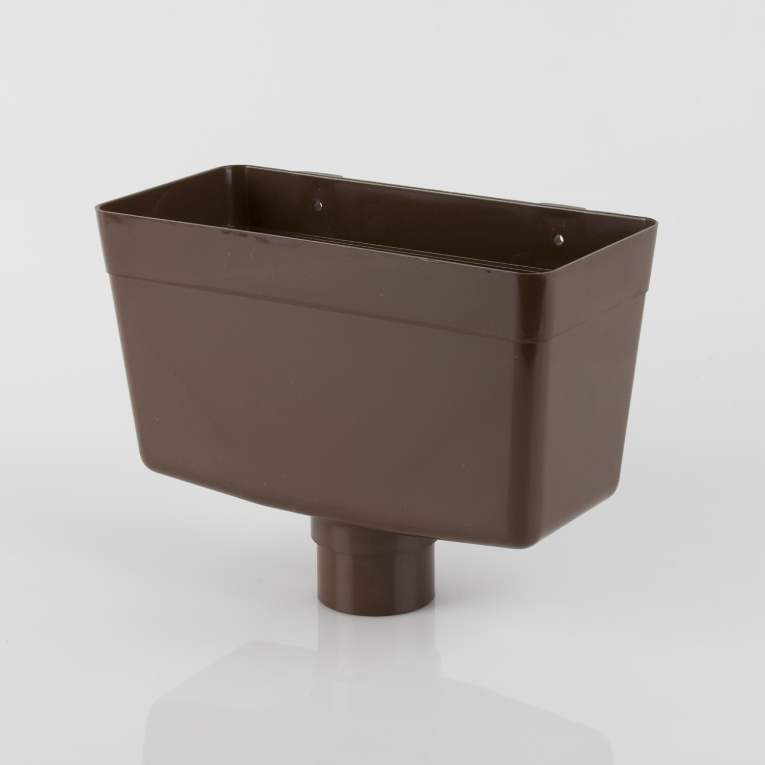 Universal Downpipe Hopper Head Brown