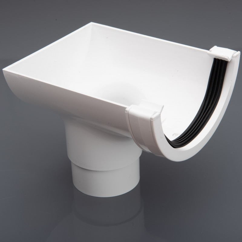 Stopend Outlet Roundstyle Arctic White