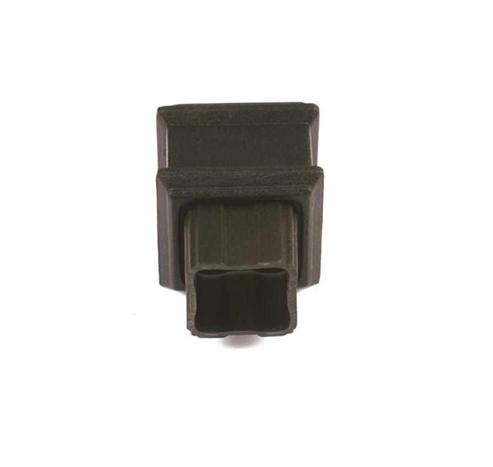 Plain Coupler 65mm Sq. C/Iron Style Black