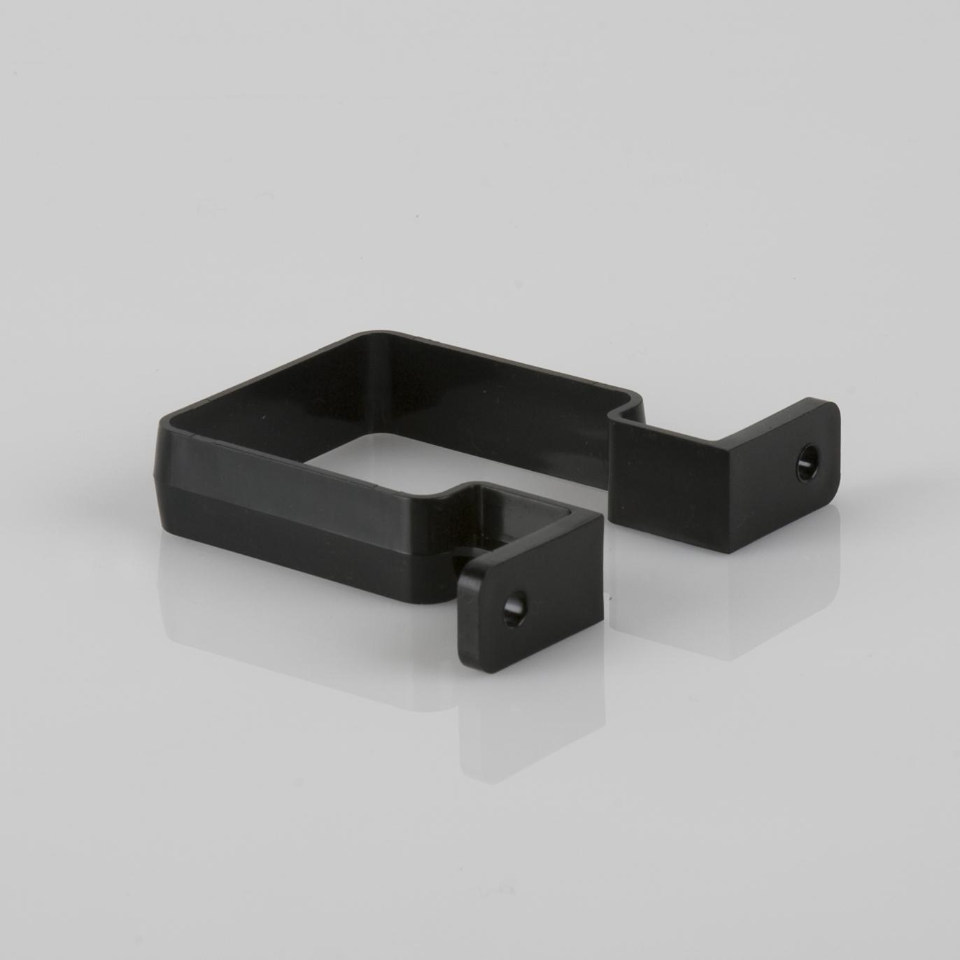 Pipe Bracket 65mm Square Black