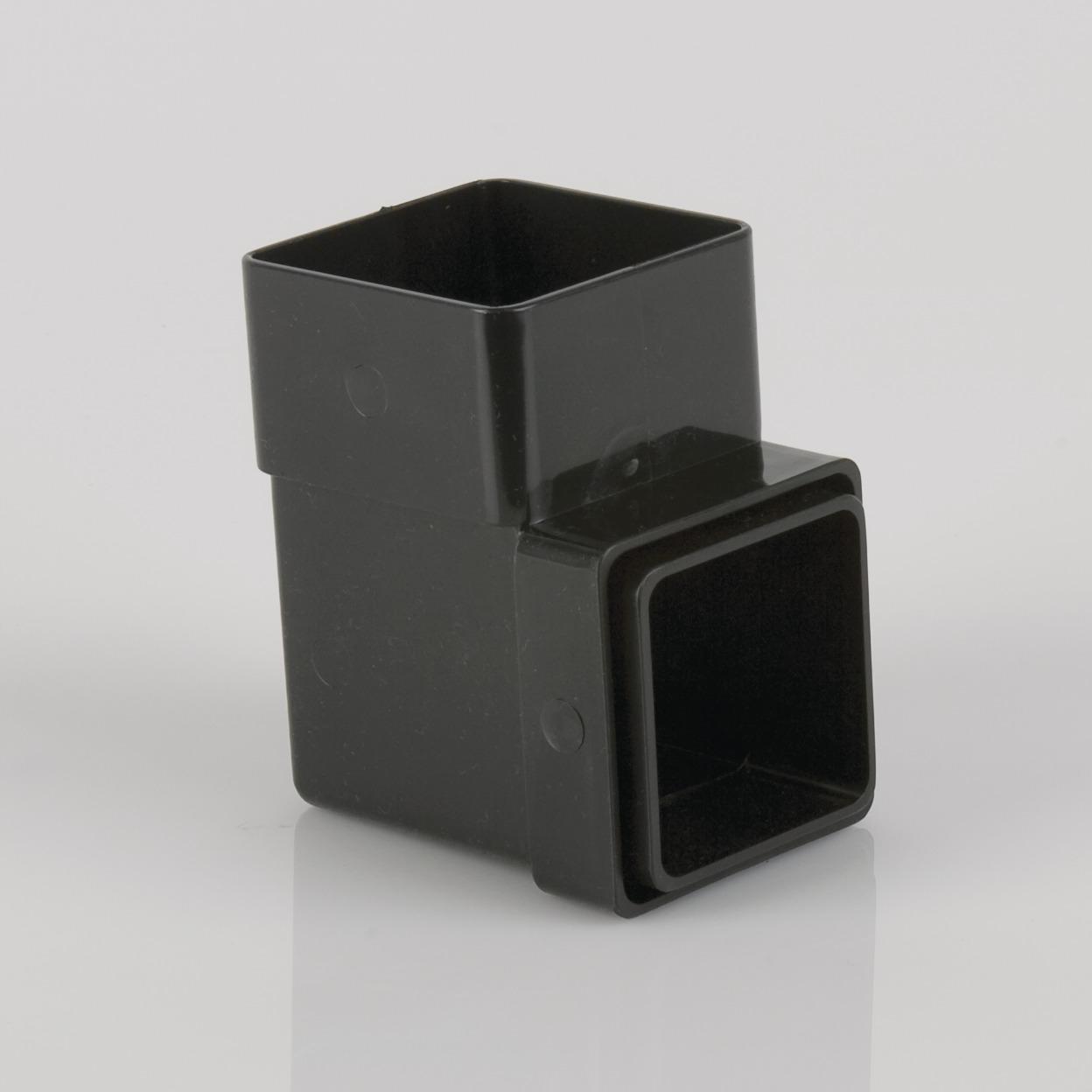 92.5° Bend 65mm Square Black