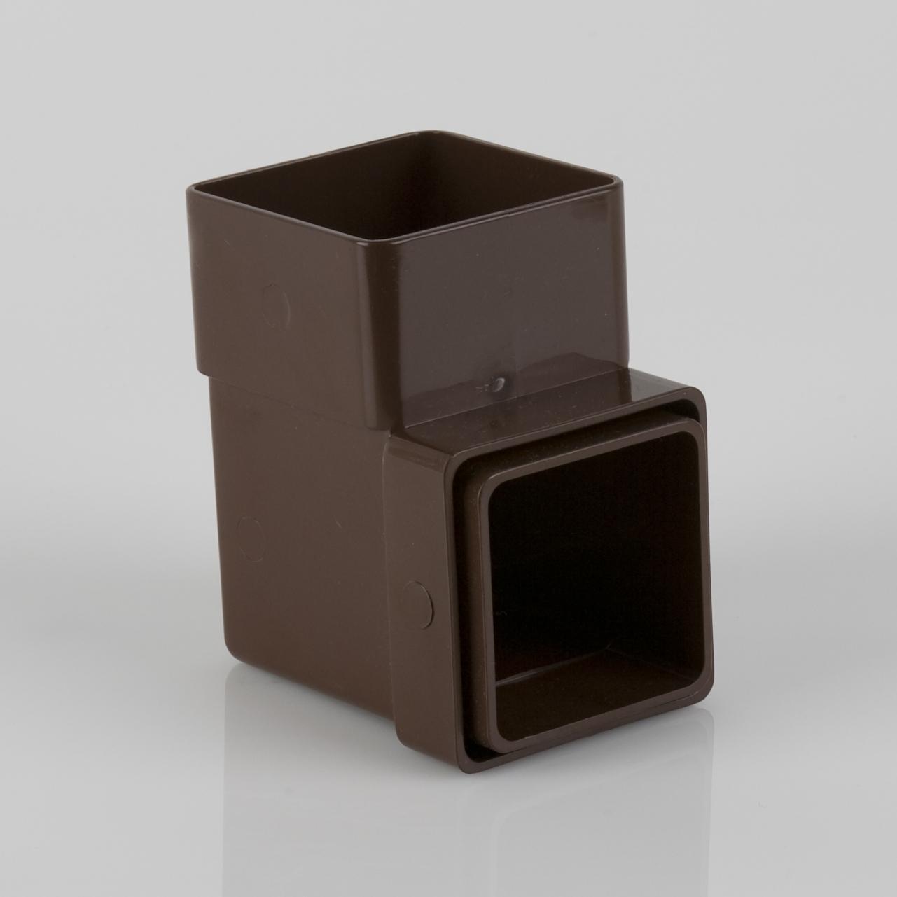 92.5° Bend 65mm Square Brown