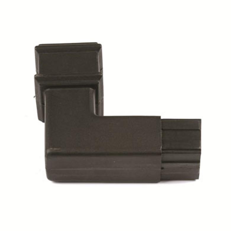 92.5° Spigot Bend 65mm Sq. C/Iron Style Black