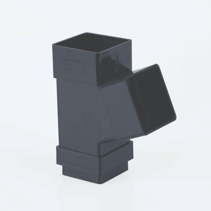 112.5° Branch 65mm Square Anthracite Grey