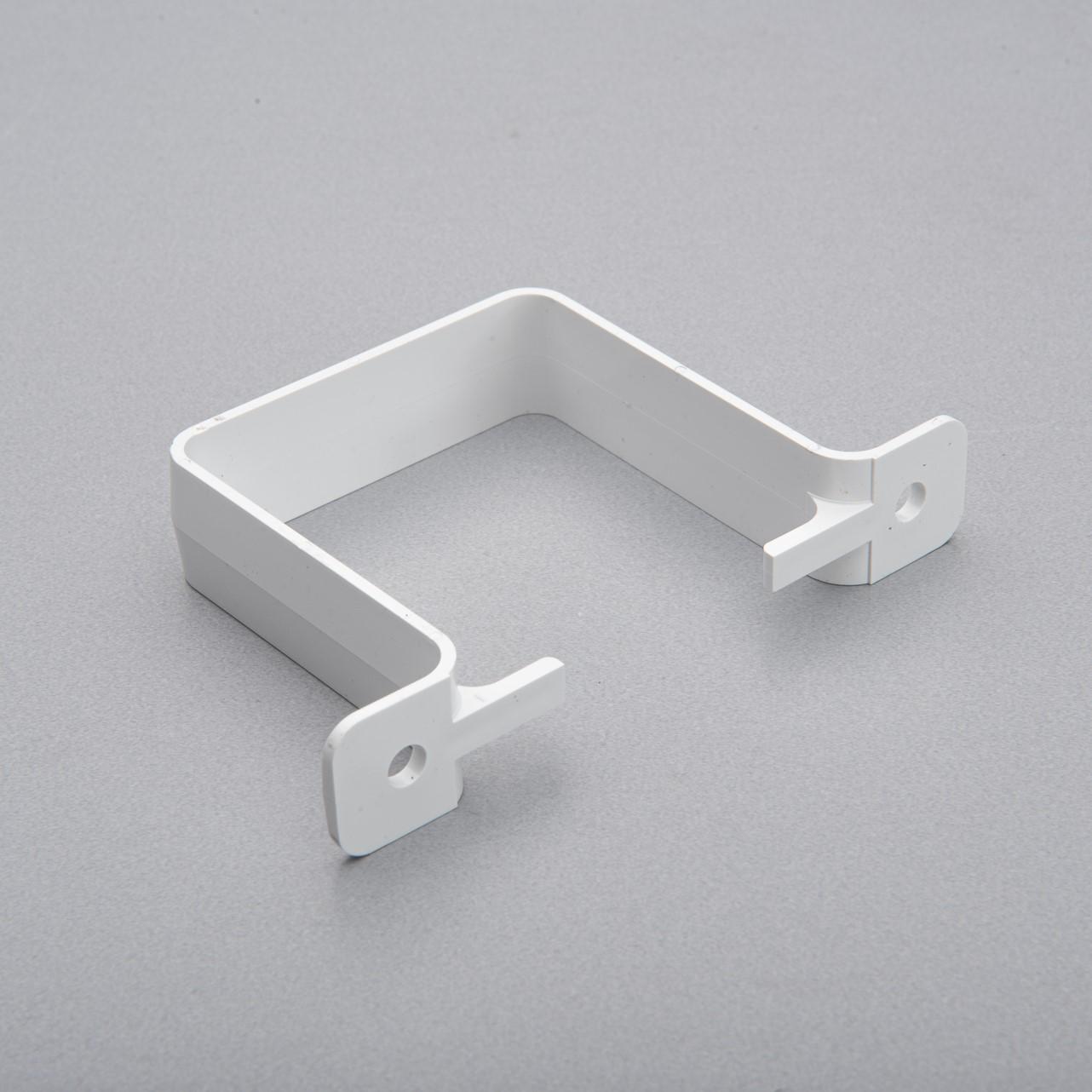 Pipe Bracket 65mm Square (Close Fit) Arctic White