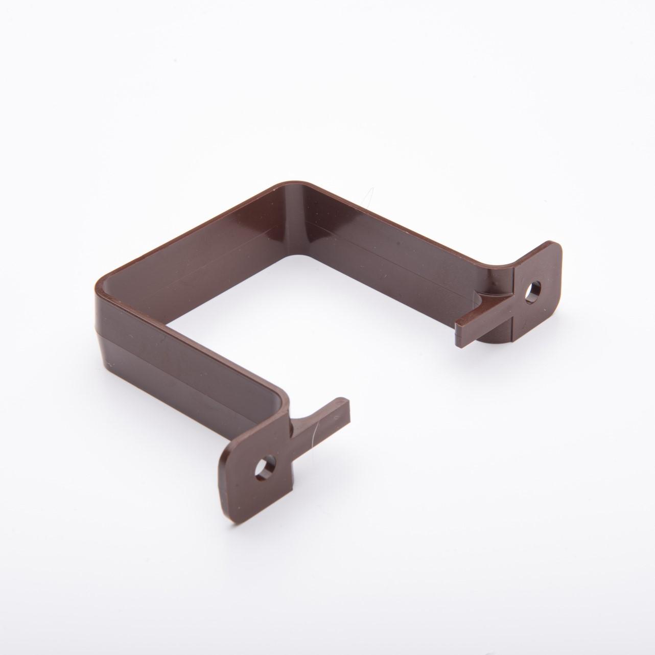 Pipe Bracket 65mm Square (Close Fit) Brown