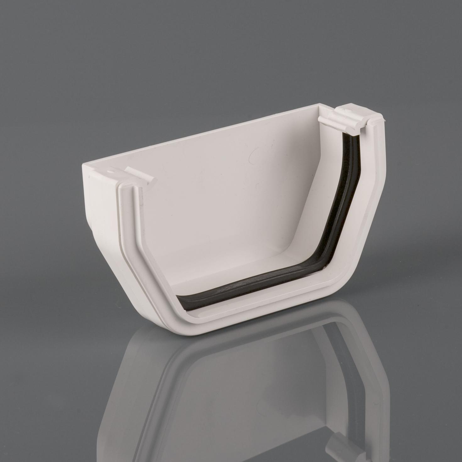 External Stopend Squarestyle Arctic White