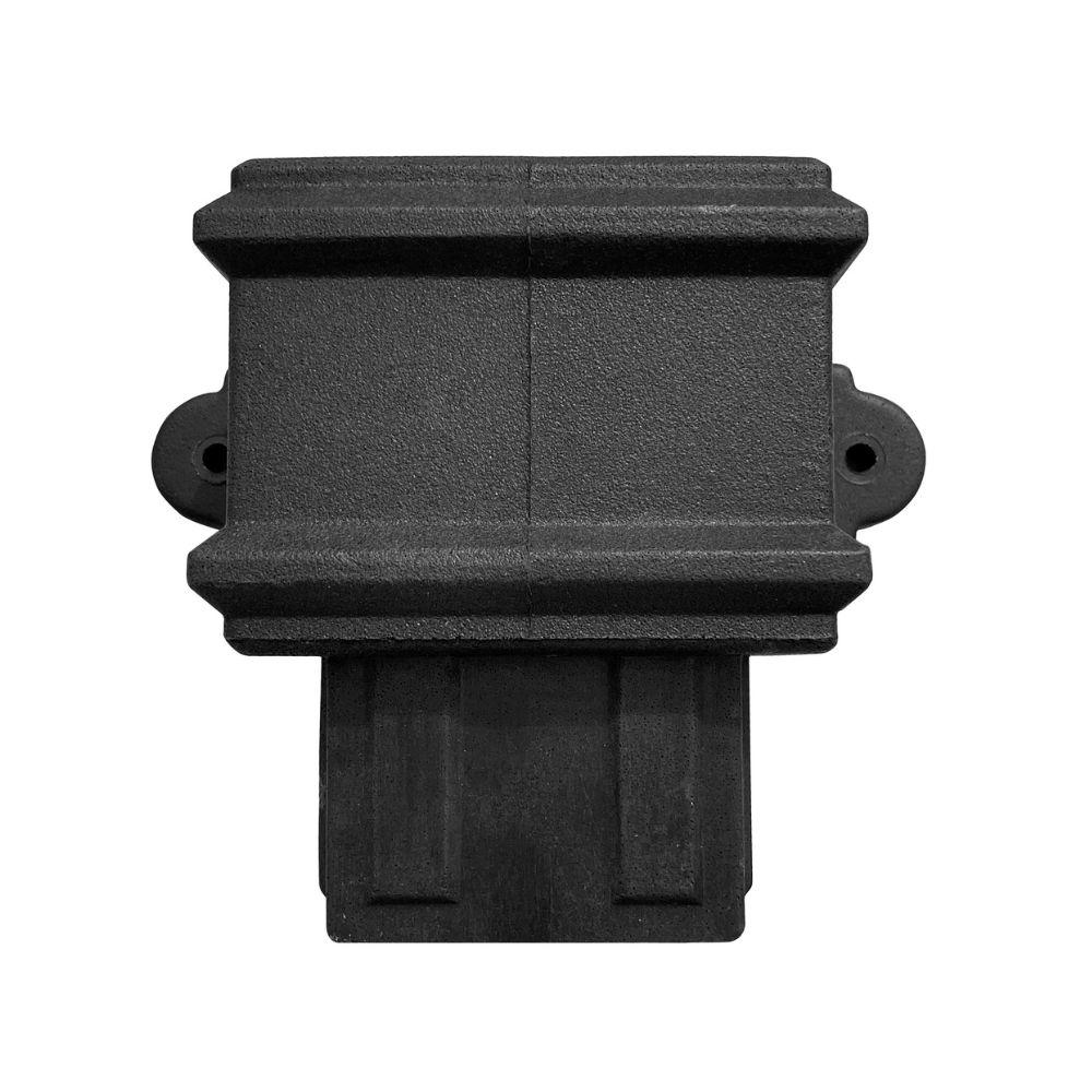 Coupler With Lugs 4" x 3" Rect C/Iron Style Black