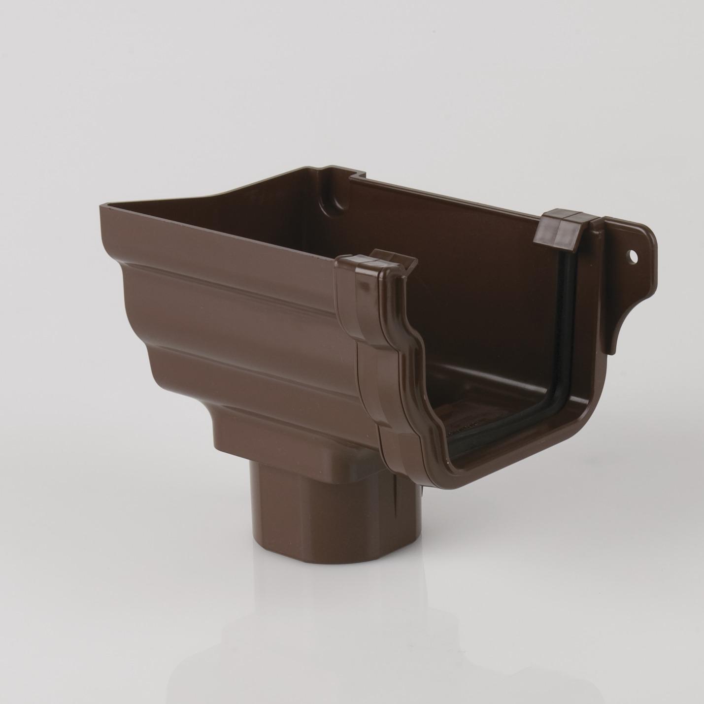 L/H Stopend Outlet Prostyle Brown