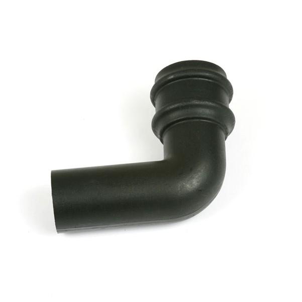 92.5° Bend 105mm Rnd C/Iron Style Black