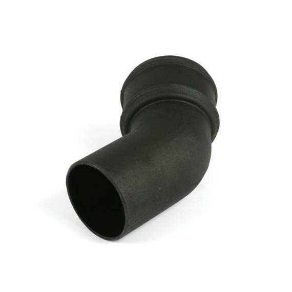 135° Bend 105mm Rnd C/Iron Style Black