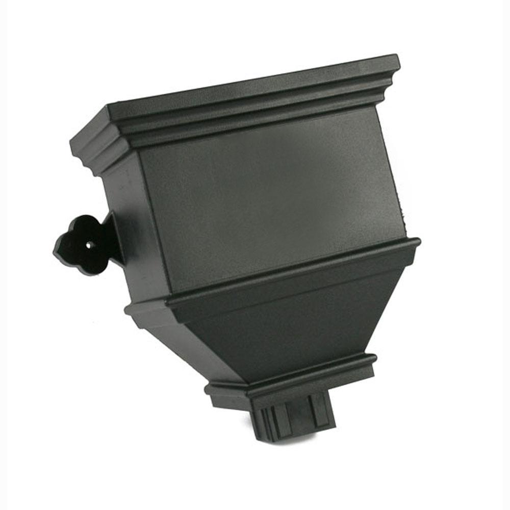 Bath Hopper Plain 105mm Rnd C/Iron Style Black