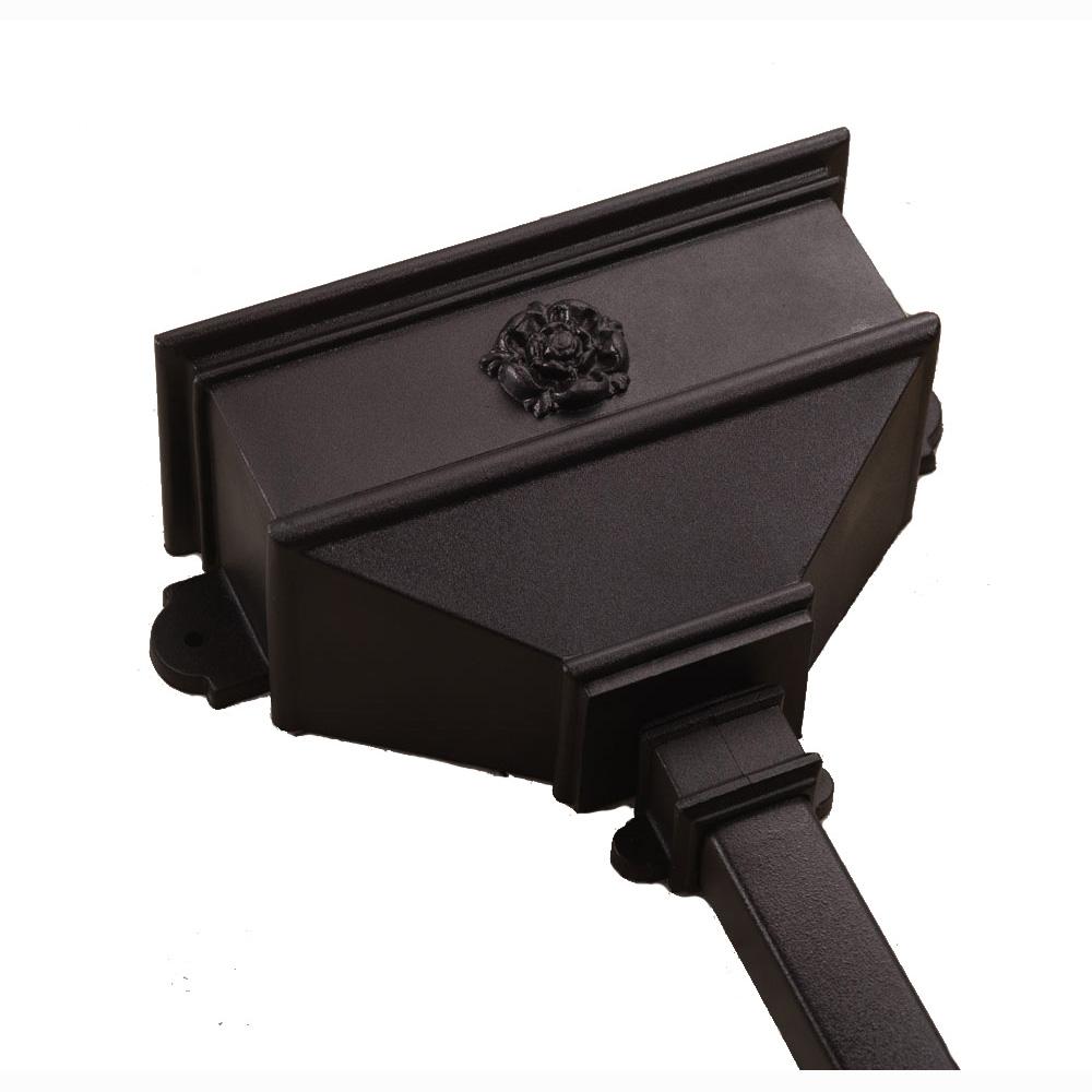 Long Hopper With Tudor Rose C/Iron Style Black