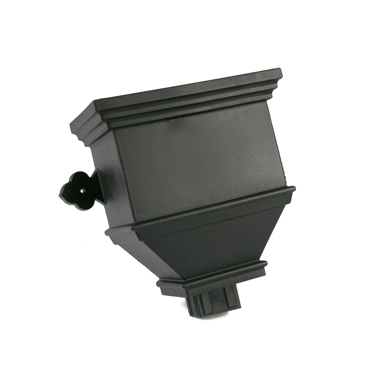 Bath Hopper Plain 4" x 3" Rect C/Iron Style Black