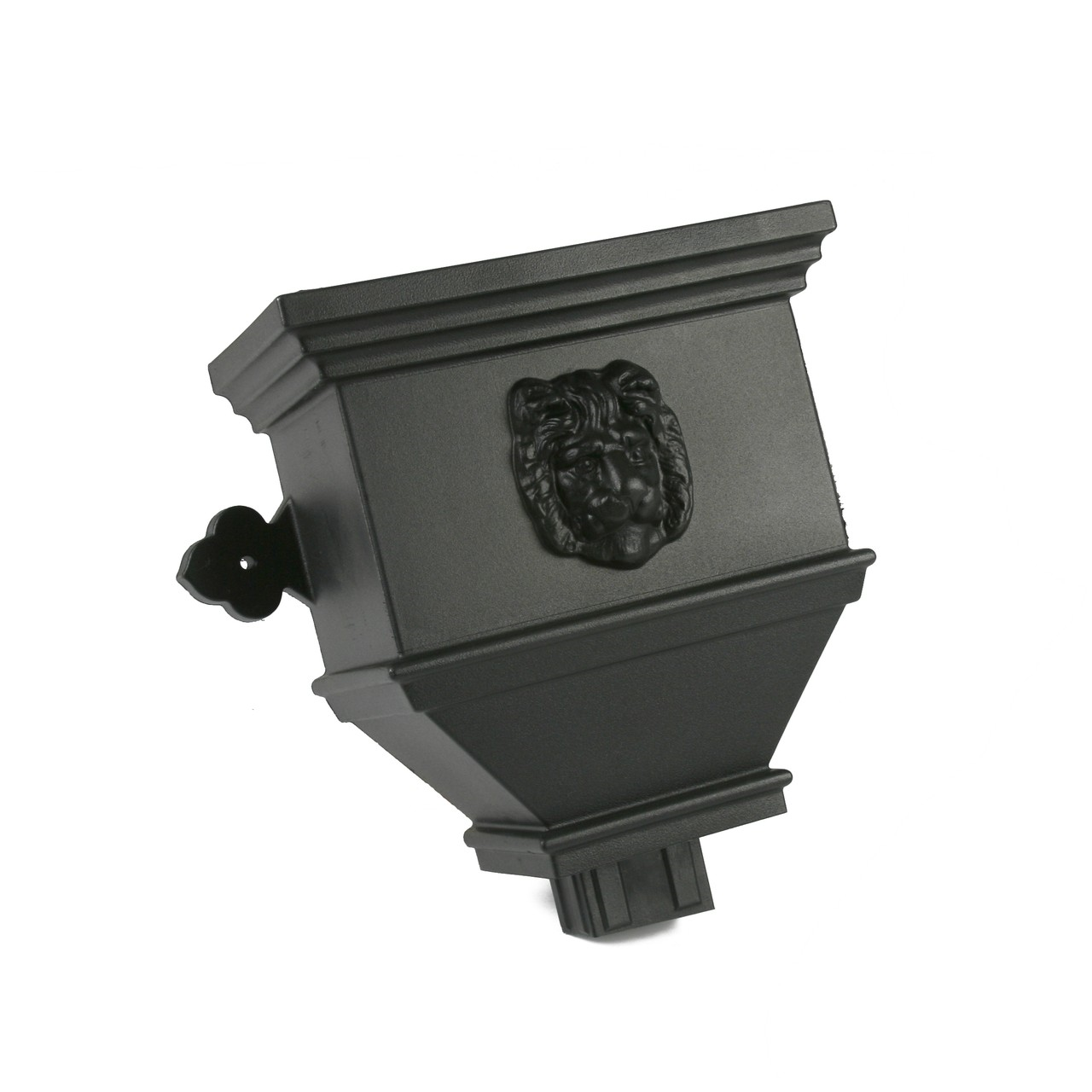 Bath Hopper Lion 4" x 3" Rect C/Iron Style Black