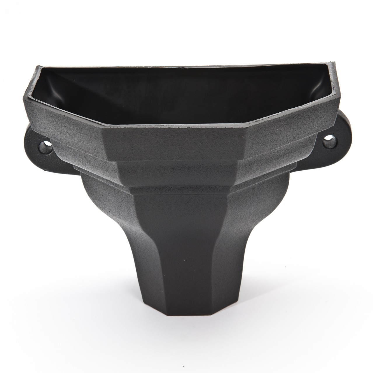 Small Ogee Planter C/Iron Style Black