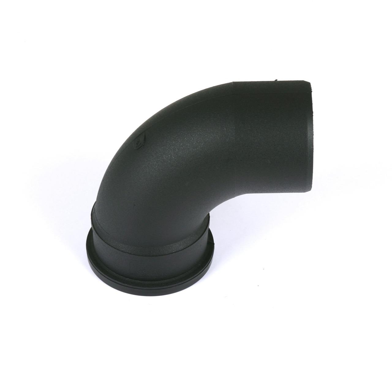 92.5° Single Socket Bend 110mm C/Iron Style Black