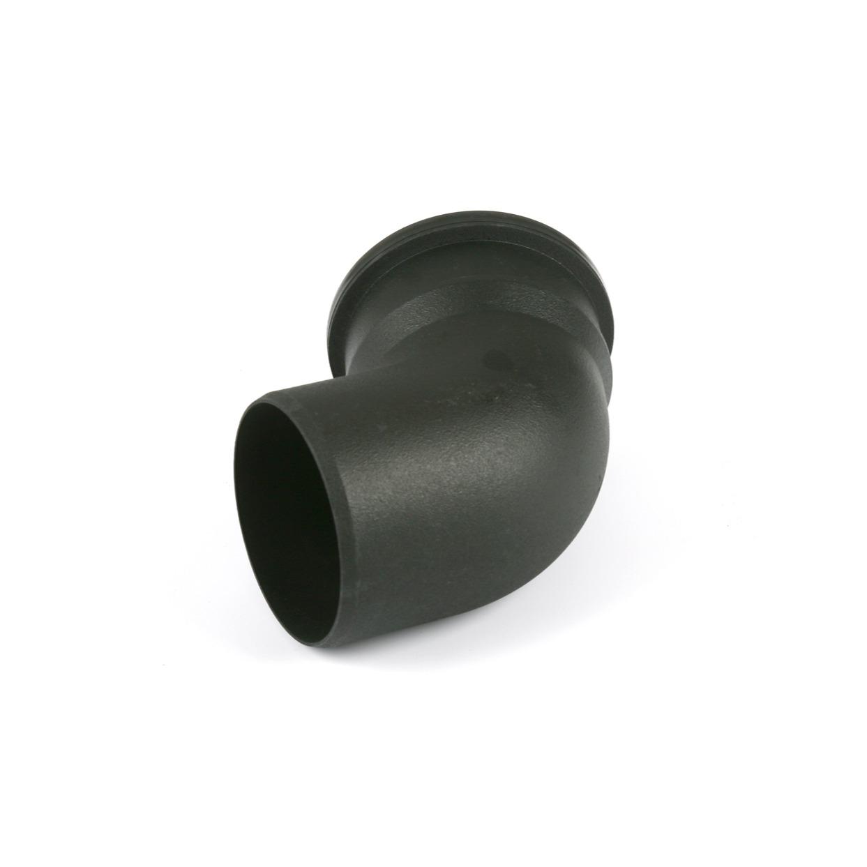 112.5° Single Socket Bend 110mm CC/Iron Style Black
