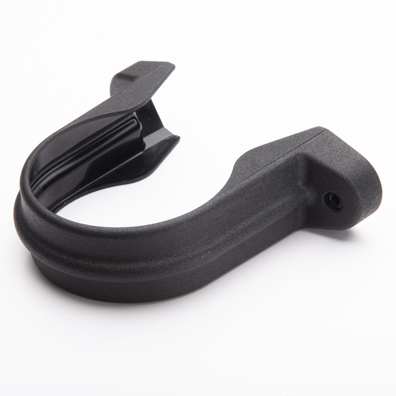 Pipe Bracket With Lugs 110mm C/Iron Effect Black