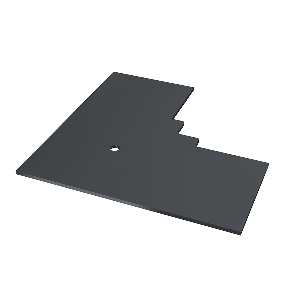 Coastline Internal 90° Corner End Closer Anthracite 7016
